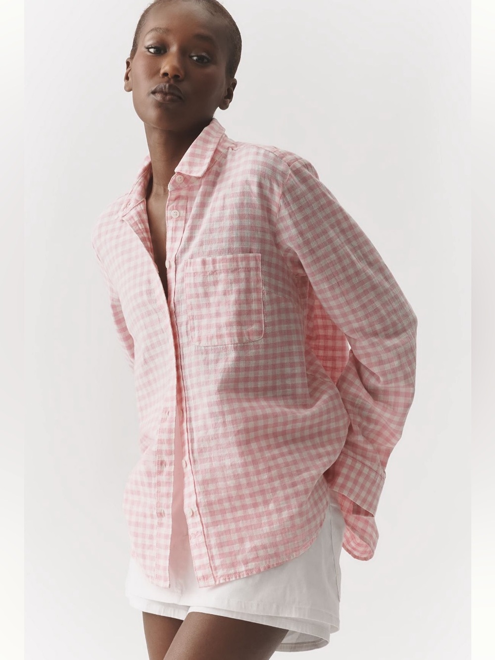 NWT Anthropologie Maeve Kate Linen Cotton Classic Buttondown Shirt